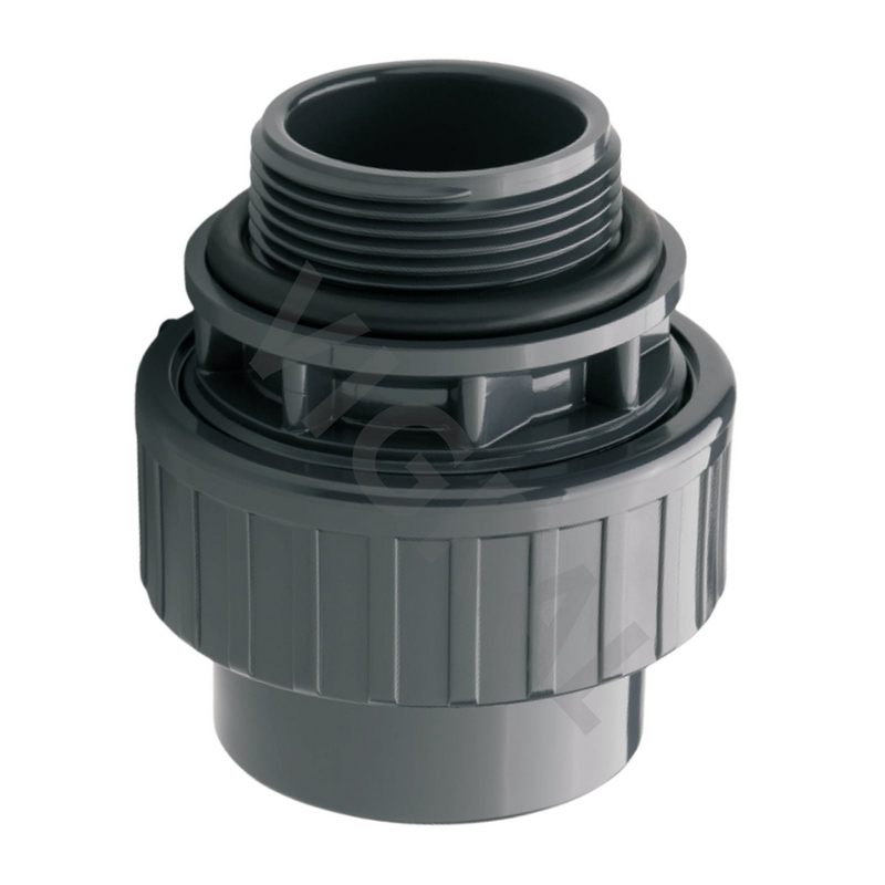 50 mm PVC Klebe Fitting Verschraubung Außengewinde AG O-Ring 50 mm x 2" Muffe Verbinder PN 10 bar
