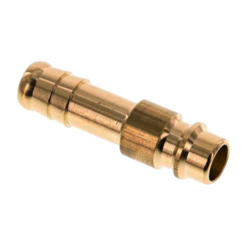 8 mm Druckluft Stecker Nippel Einsteck Schlauch Tülle Messing NW 7,2 LW - PN 35 bar