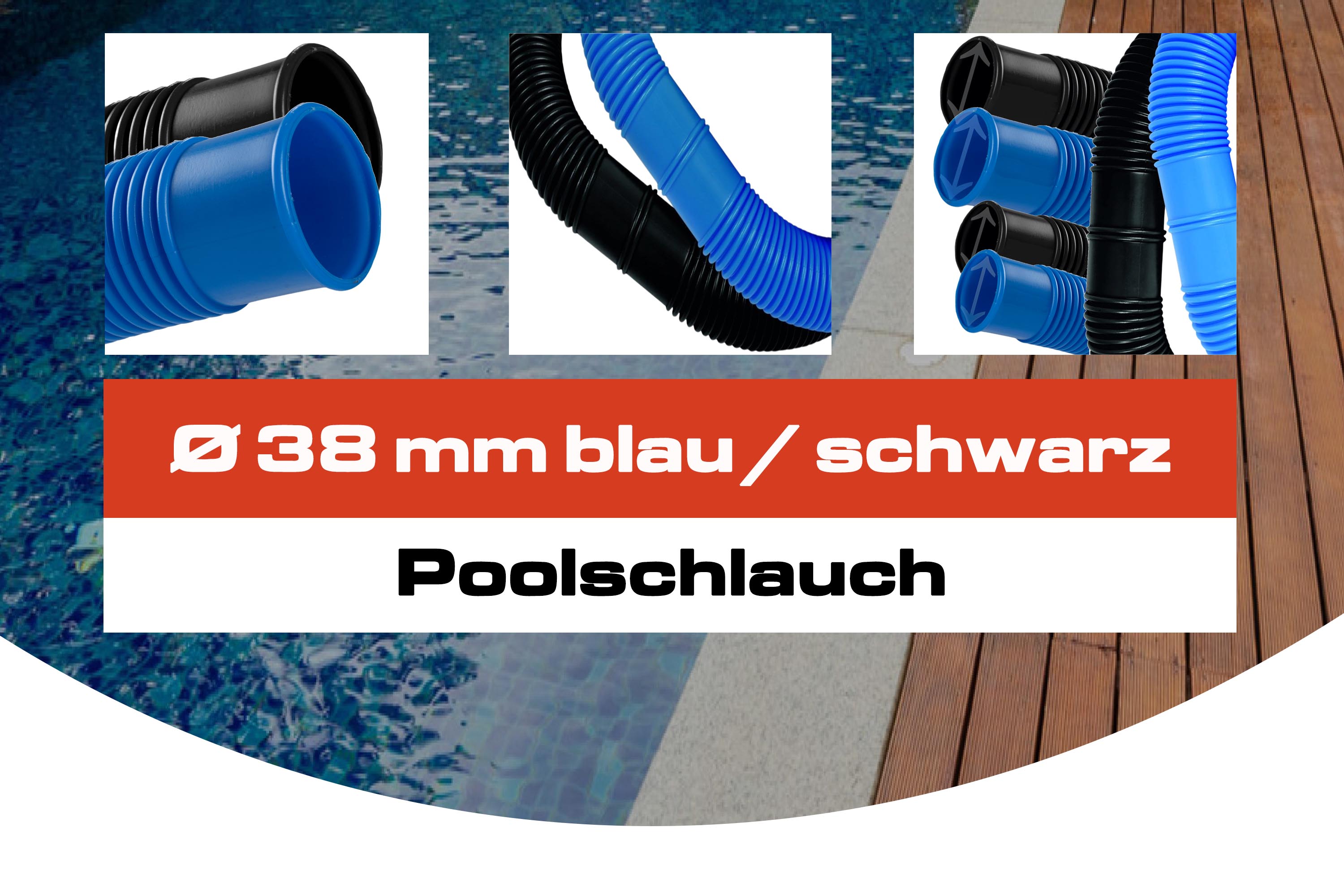 Ø 38 mm blau / schwarz