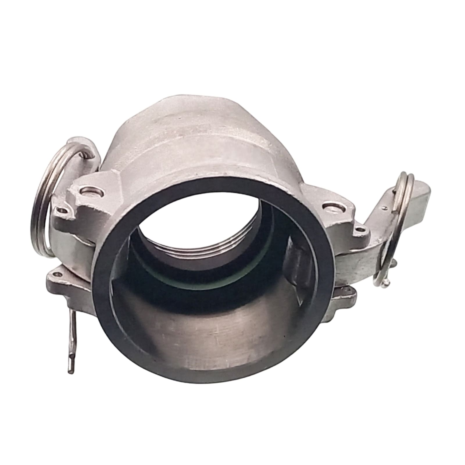 Kamlock Typ D - Mutterteil Edelstahl V4A (AISI 316) mit Innengewinde (IG) für Stecker 91,5 mm - 3" Zoll DN 80 PFA beschichtet - PN 8,5 bar