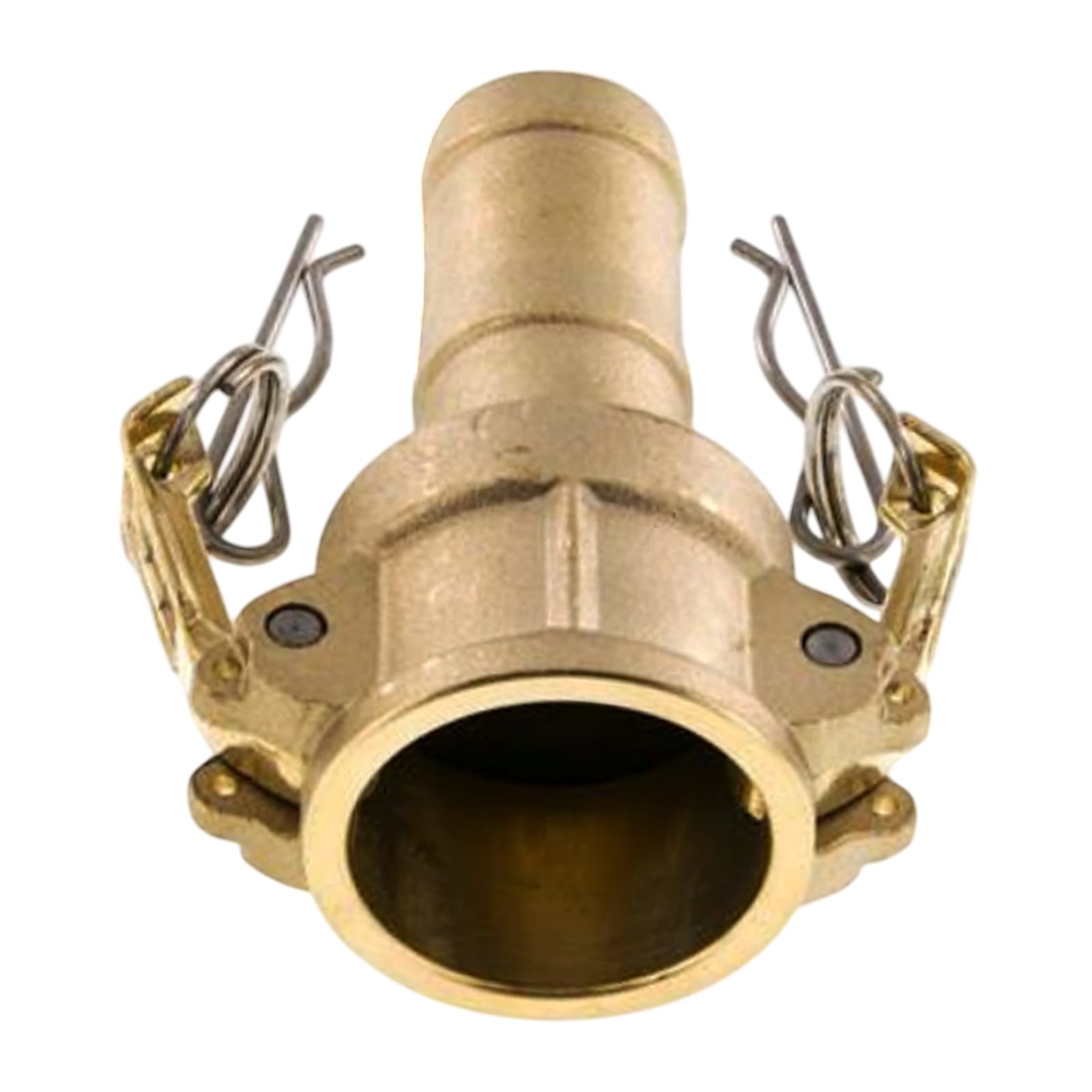 Kamlock Typ E - Vaterteil Messing - 145,2 mm Stecker  -> Tülle 128 mm 5" Zoll DN125 - PN 5 bar