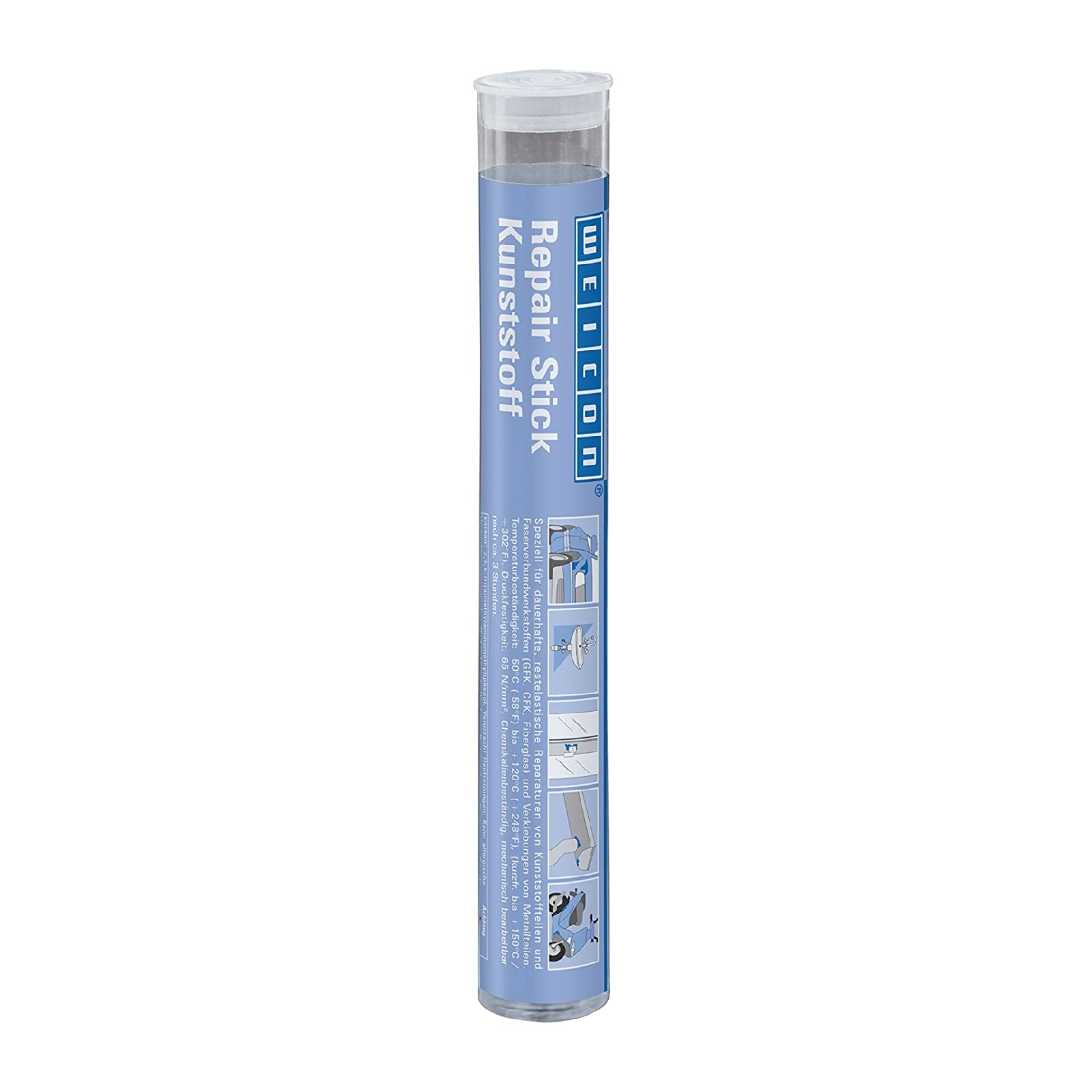 Repair Reparatur Stick Knete Epoxidharz Kunststoff Trinkwasserzulassung weiß-blau - 115 gr