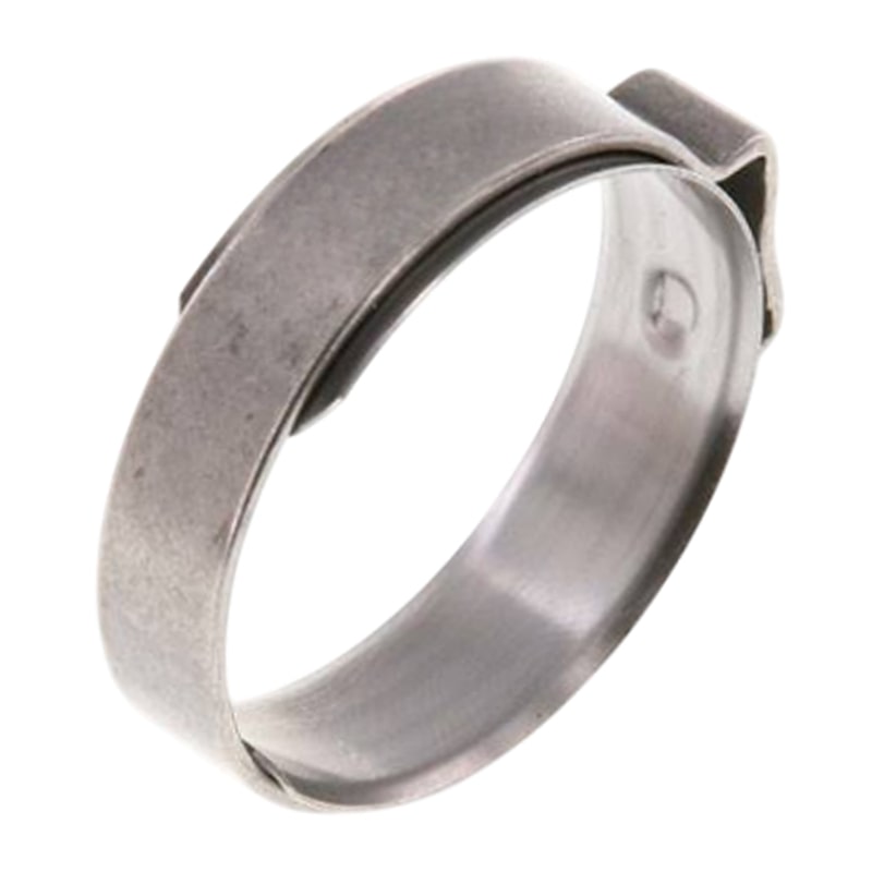 26,5 - 30,0 mm 1-Ohr Doppel Schlauch Schelle Einlagering Edelstahl 1.4307 W4 - Bandbreite 9,2 mm