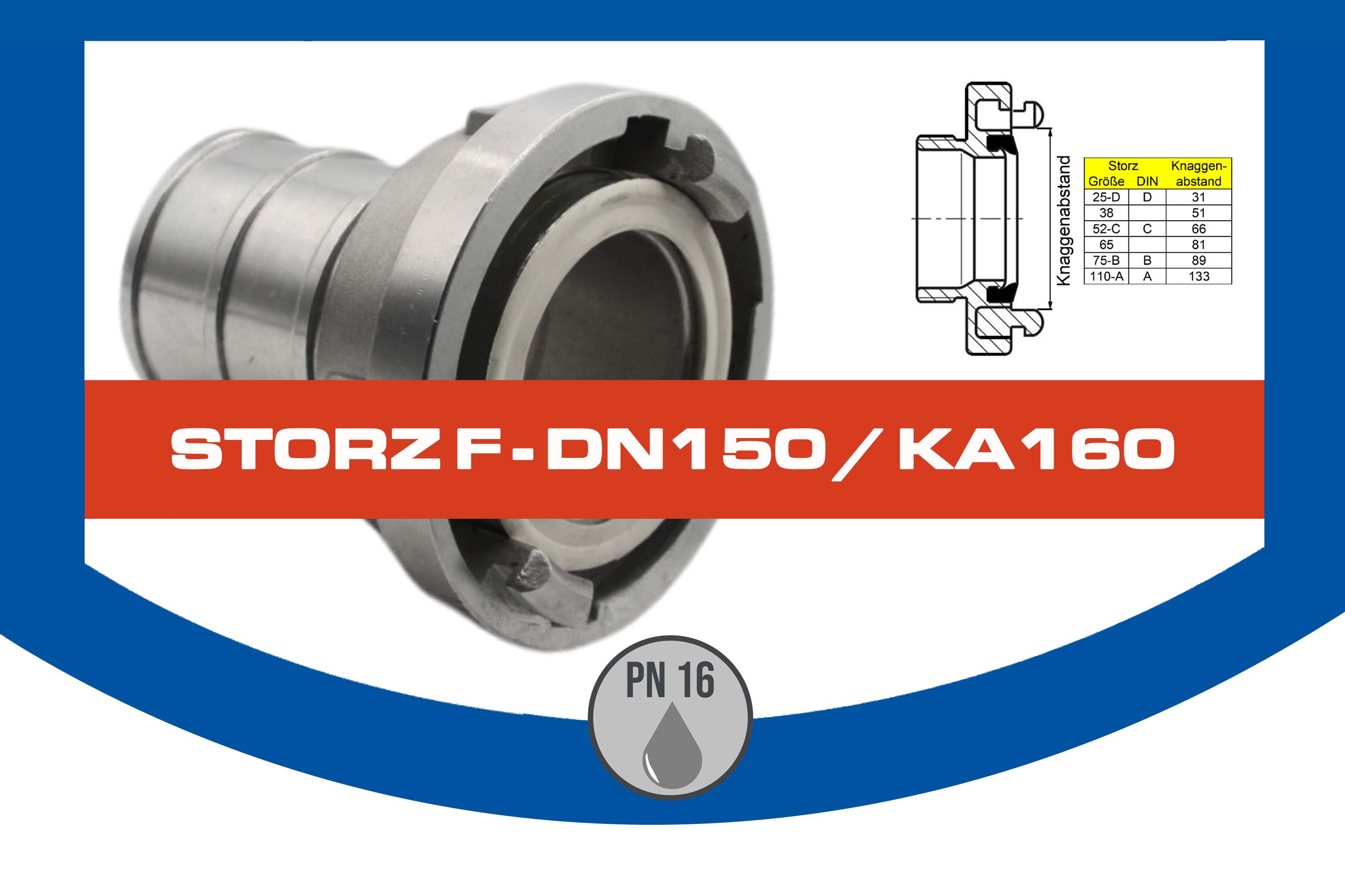 STORZ F - DN150 / KA160