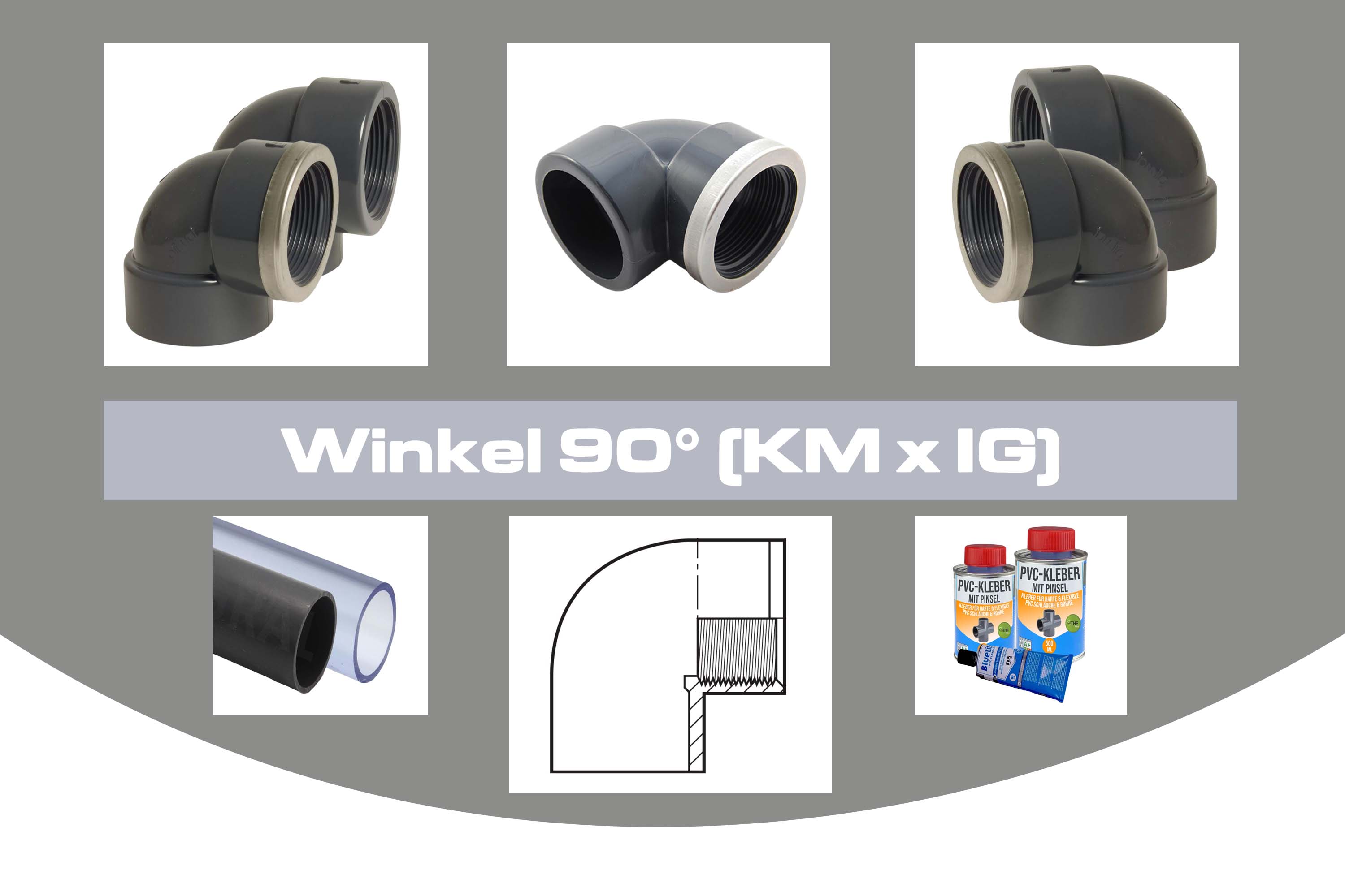 Winkel 90° (KM x IG)