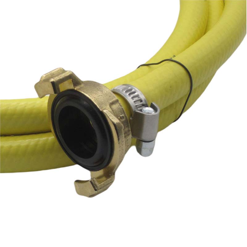 3/4" 19 mm Garten Wasser Bewässerung Schlauch Garnitur gelb Schnellkupplung 3 Lagen - PN 6 bar - 30 m
