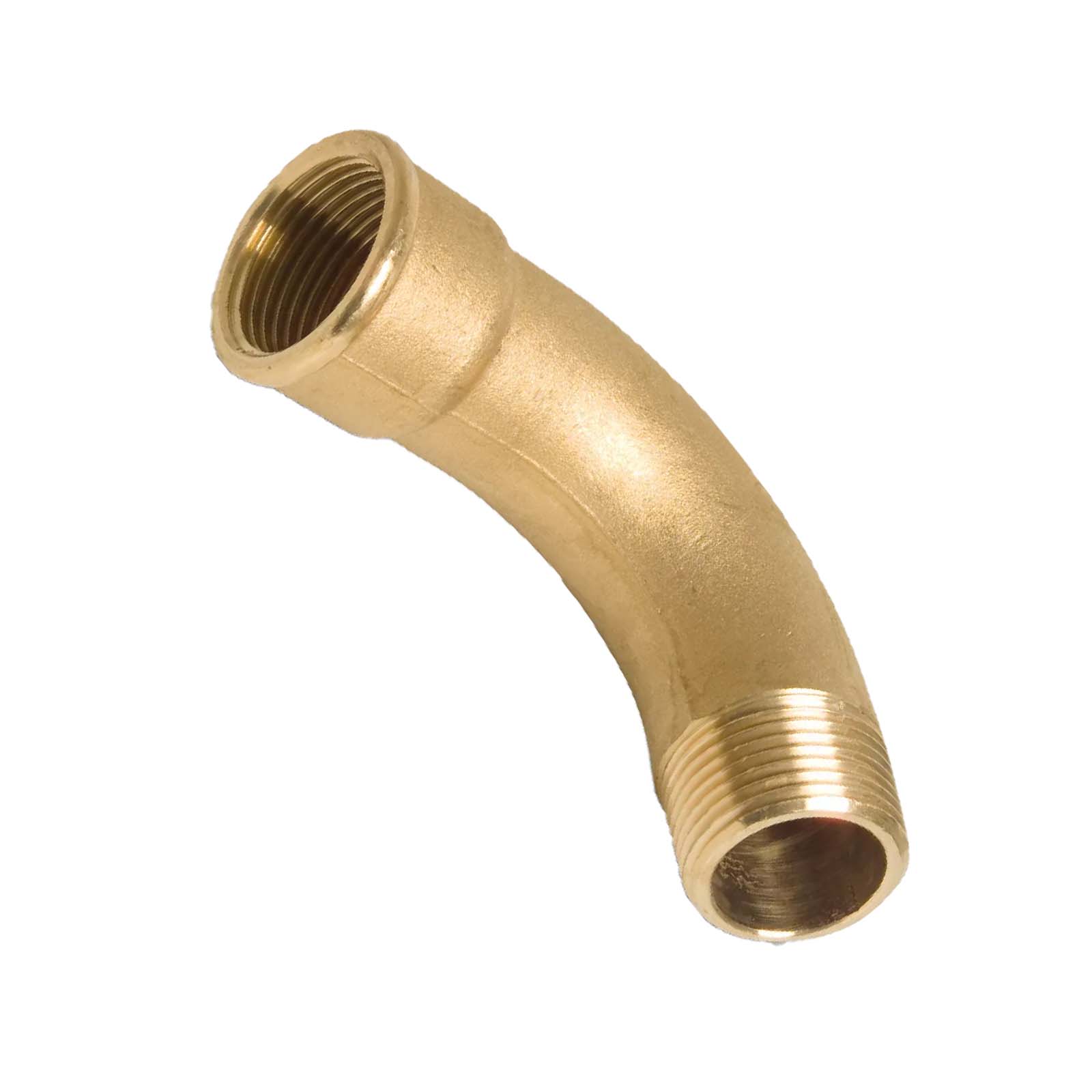 1/2" Bogen 90° Innen x Außengewinde IG x AG Messing Fittings PN 40 bar