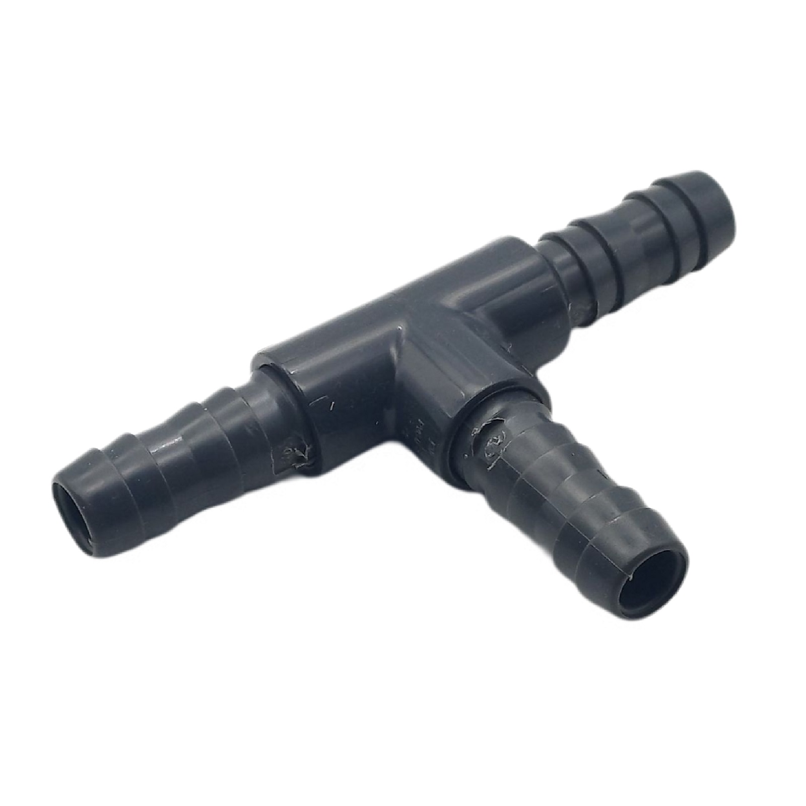 16 mm PVC PROFI T-Stück 90° Schlauch Verbinder Stutzen Tülle Pool Teich Garten - PN 10 bar - Montage-Set