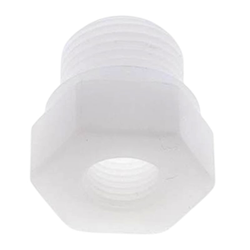 3/4" x 1/2" PP Gewinde Fitting FDA Reduzier Nippel Außen x Innengewinde Verbinder beige - PN 10 bar