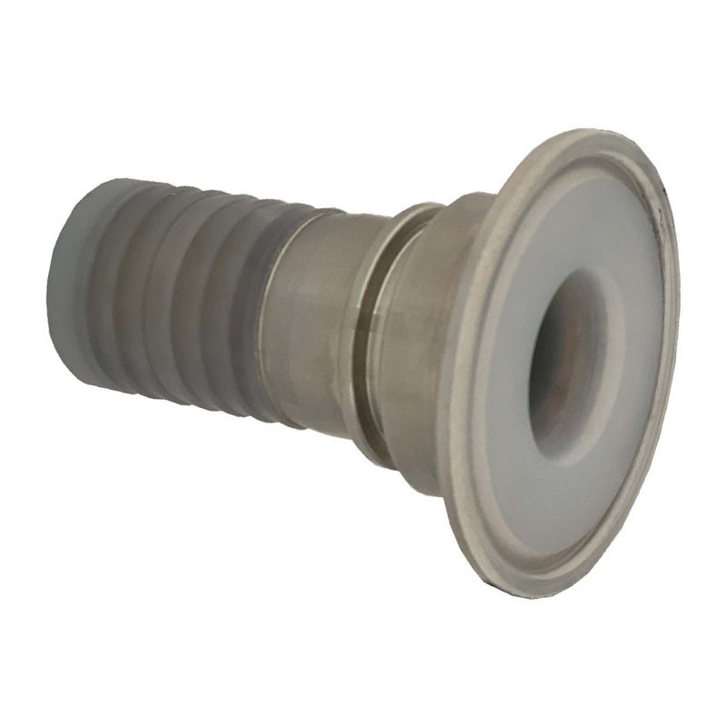 CLAMP Kupplung 50,5 mm Schlauch Rillen Stutzen Tülle PFA beschichtet 32 mm 1 1/4" - PN 16 bar