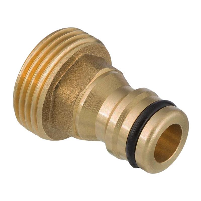3/4" Hahnanschluss Click-System Quick Connect Außengewinde Messing (Gardena kompatibel)