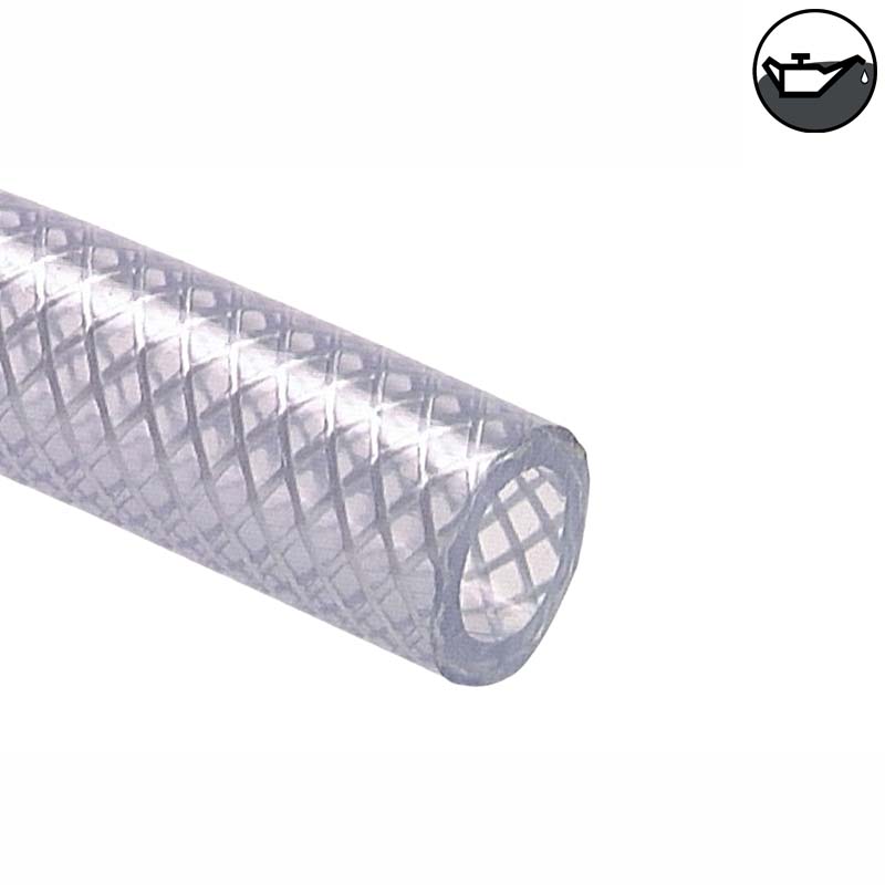 13 x 19 mm Gewebe Druck Öl Universal Wasser Luft Kompressor Schlauch klar PN 15 bar