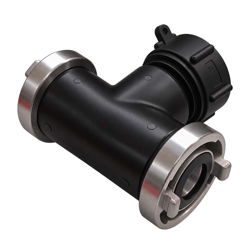 S60 x 6 IBC Adapter T-Stück auf 2-fach STORZ DN38 KA51 Übergangsstück Pumpenanschluß Container Tank Zubehör