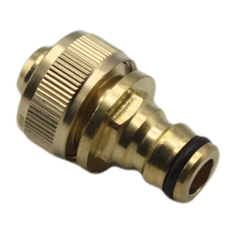 3/4" - 19 mm Schlauchanschluss Stecker Click-System Quick Connect Schlauchstück Messing (Gardena kompatibel)