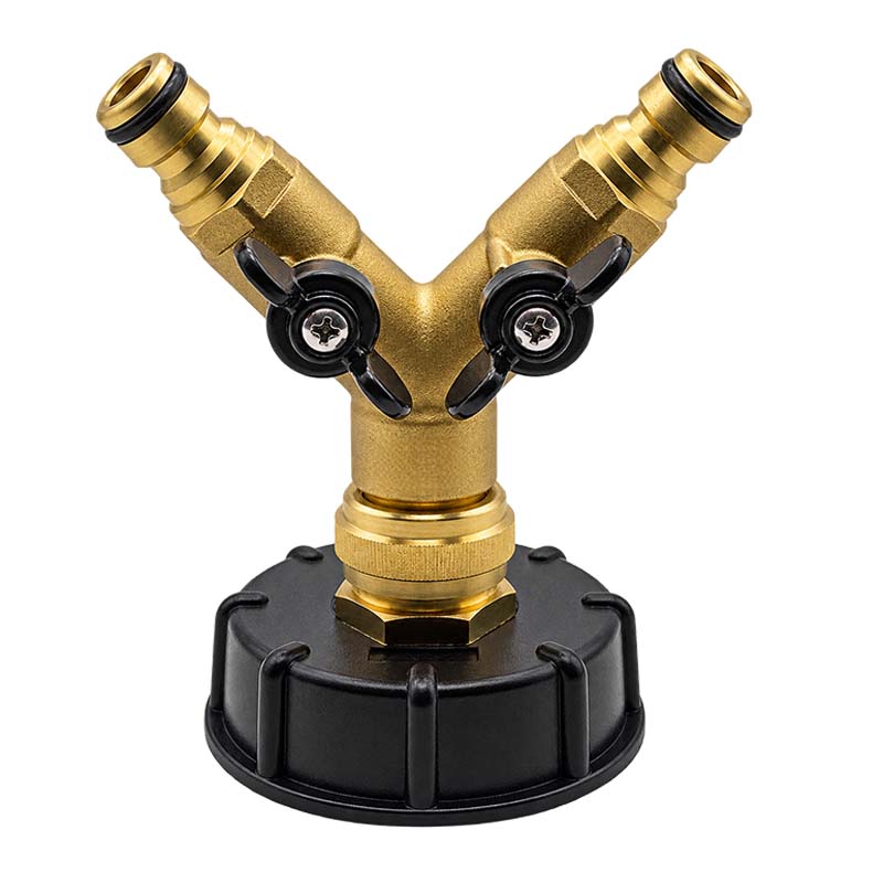 S60 x 6 IBC Adapter Y-Verteiler Click-Anschluss Quick Connect
