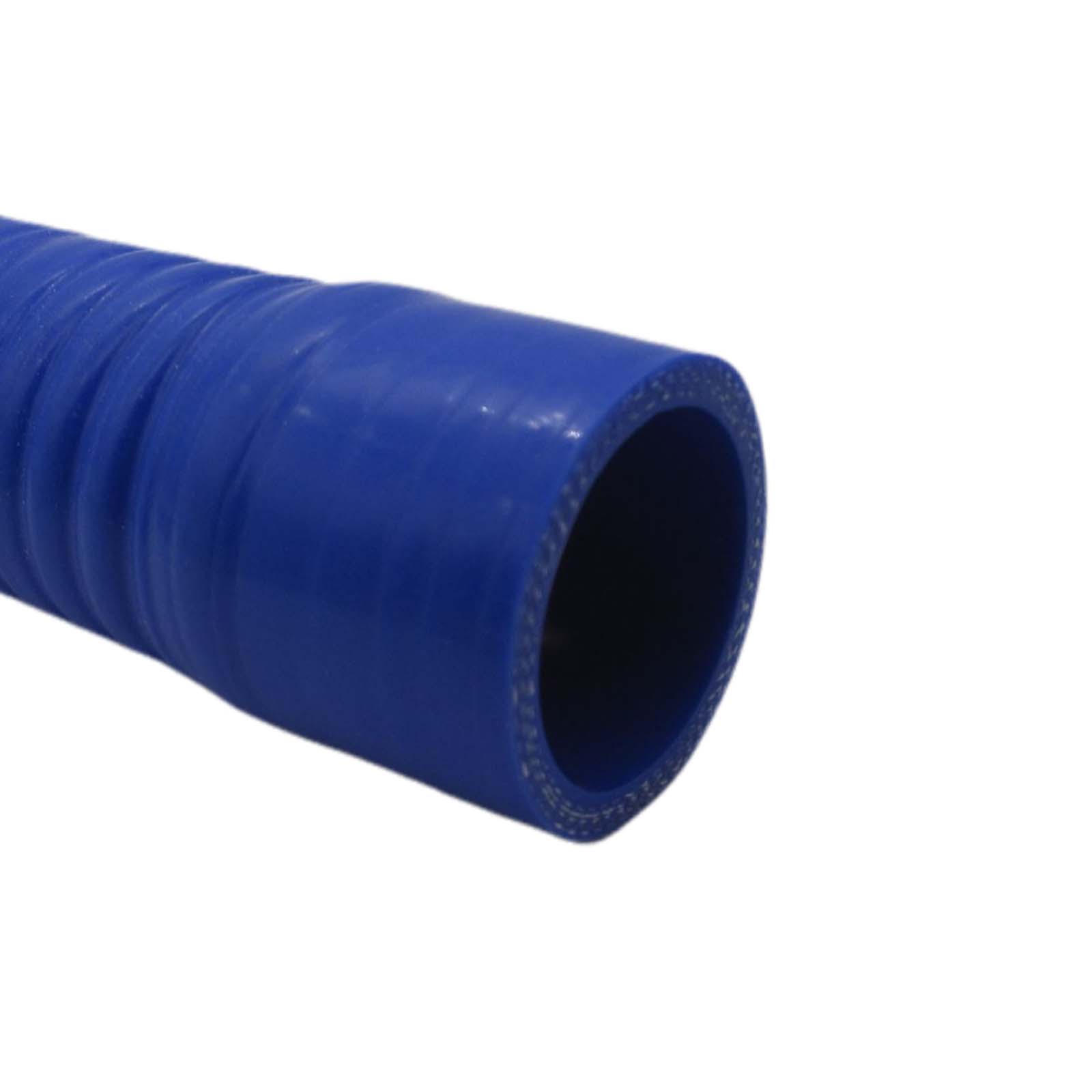 70 x 80 mm leicht flexibler Kühler Silikon LLK Ladeluft Kühlmittel Schlauch blau PN 1,5 bar - 1000 mm Länge