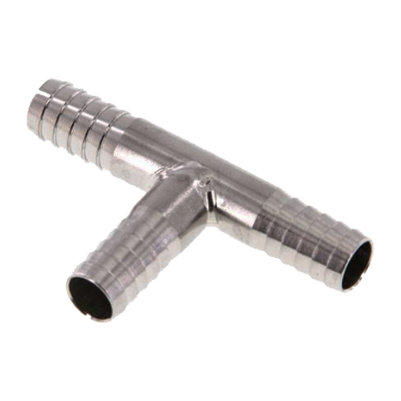6 mm - 1/4" Zoll T-Stück Schlauch Verbinder Verteiler Tülle Kupplung Reparatur Edelstahl VA 1.4301