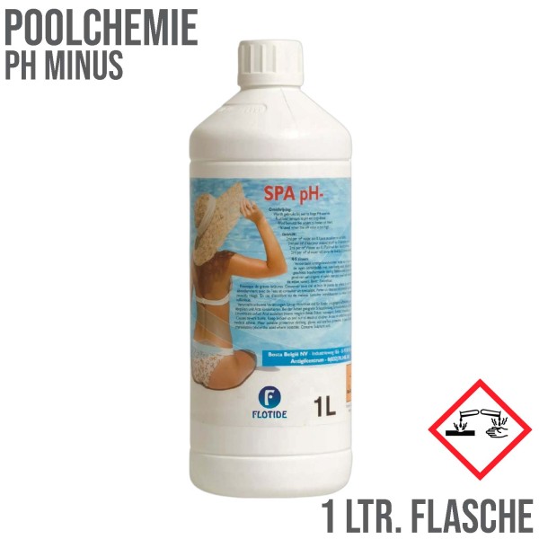 pH minus Senker Desinfektion Wasserpflege Poolpflege 1 Liter