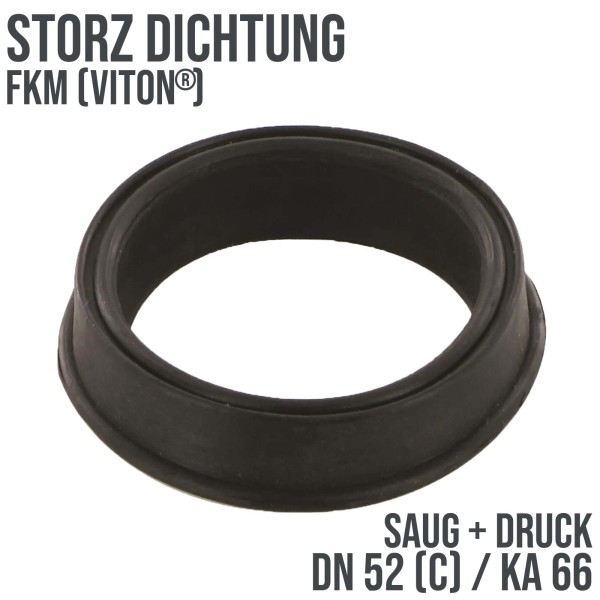 Dichtung STORZ C DN 52 KA 66 Kupplung (Saug/Druck) FKM (Viton) schwarz