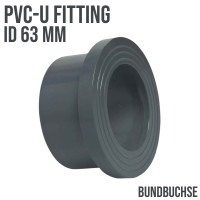 63 mm PVC Klebe Fitting Bundbuchse Muffe Verbinder