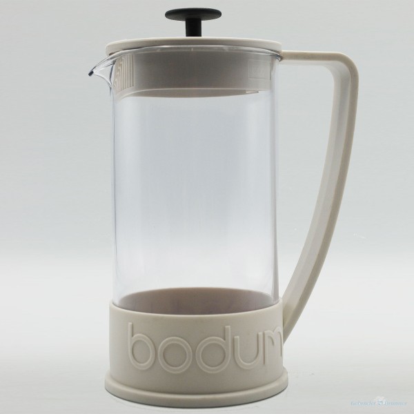 bodum BRAZIL Kaffee Coffee Kanne 1,0 l - 8 Tassen - weiß/schwarzer Knauf