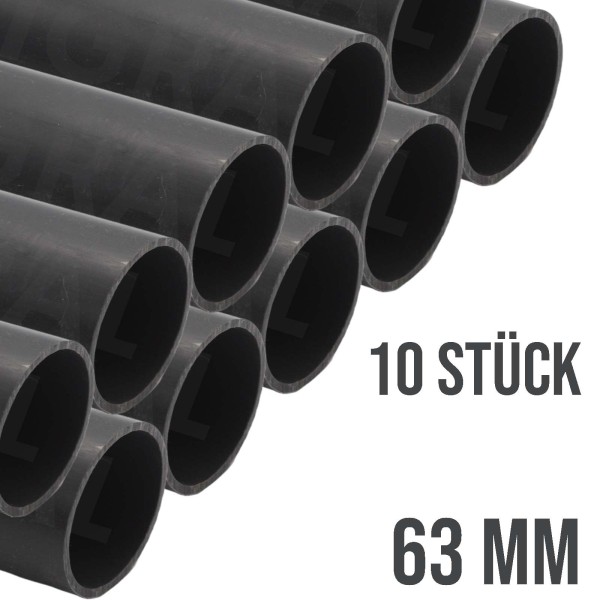 63 mm PVC Klebe Fitting Rohrschelle geschlossen - 10 Stück