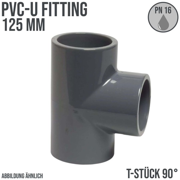 110 mm PVC Klebe Fitting T-Stück 90° Muffe Verbinder