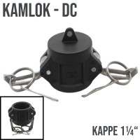 Kamlock Typ DC (PP) Mutterteil Kappe 1 1/4" Zoll DN32