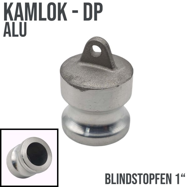 Kamlock Typ DP (ALU) Blindstopfen Stopfen 1" Zoll DN25