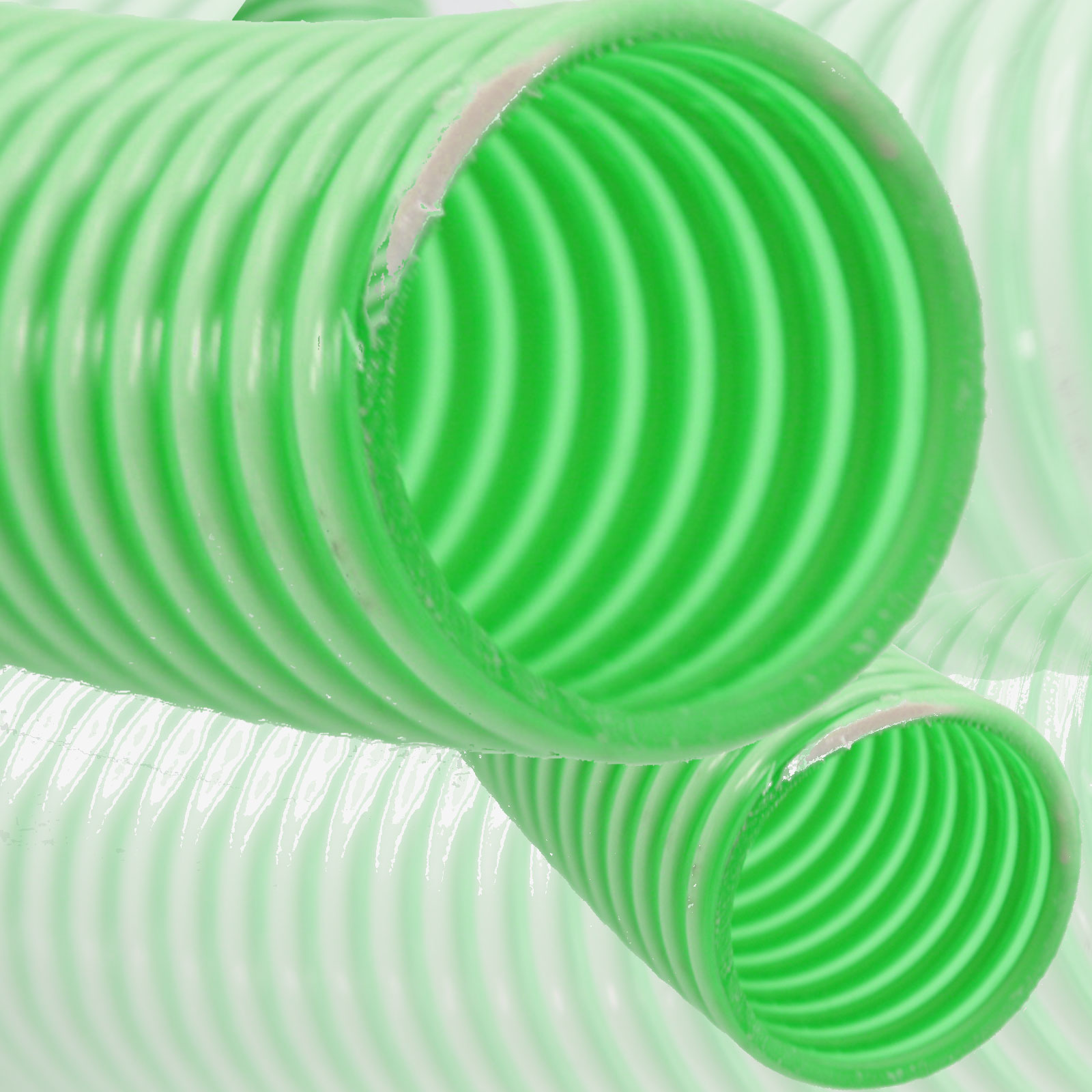 PVC Saugschlauch Spiralschlauch Teich Pumpen Wasser Förder Druck Schlauch Grün 